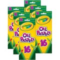 Crayola Oil Pastels, 16 Assorted Colors Per Box, 96PK 524616